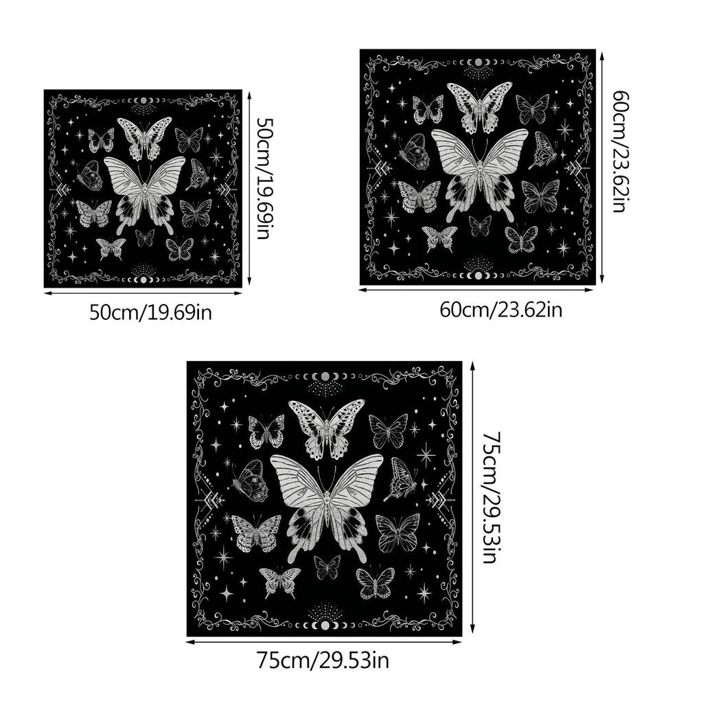 Divinations Tablecloth Butterfly Astrologys Tarots Cards Tablecloth Altars Cloth Divinations Board Game Accessory