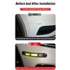 1 Pair Car Bumper Protective Strips Reflective Anti Scratch Tape Adhesive TPU Guard for Vehicle Collision Protection