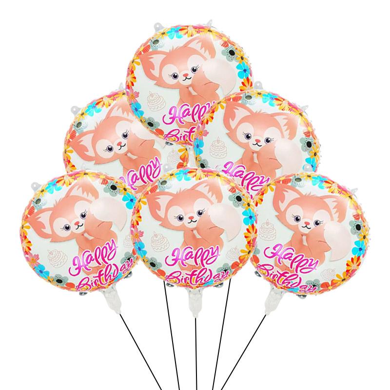 Disney Story  Lina Bell And Stellalou Cartoon Balloons Birthday Decor Baby Shower 32inch Number Foil Balloons Wedding Supplies