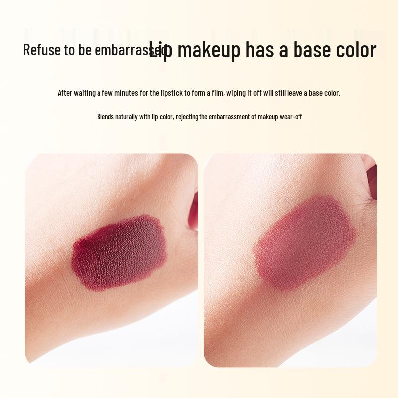 Lan Yi Wasserdichter Feuchtigkeitsspendender Lippenstift - Nude Aufhellender Bohnenpasten-Ton