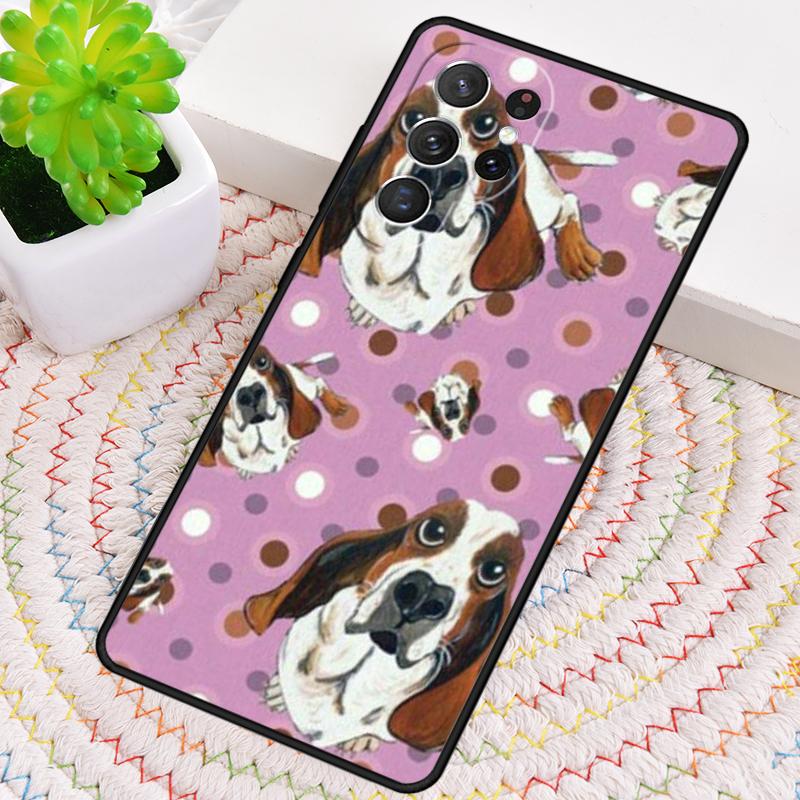 Basset Hound Dog Puppy Phone Case for Samsung Galaxy note 10 pro S26 Ultra S23 S24 FE S25 S21 S22 PLUS shockproof Cove