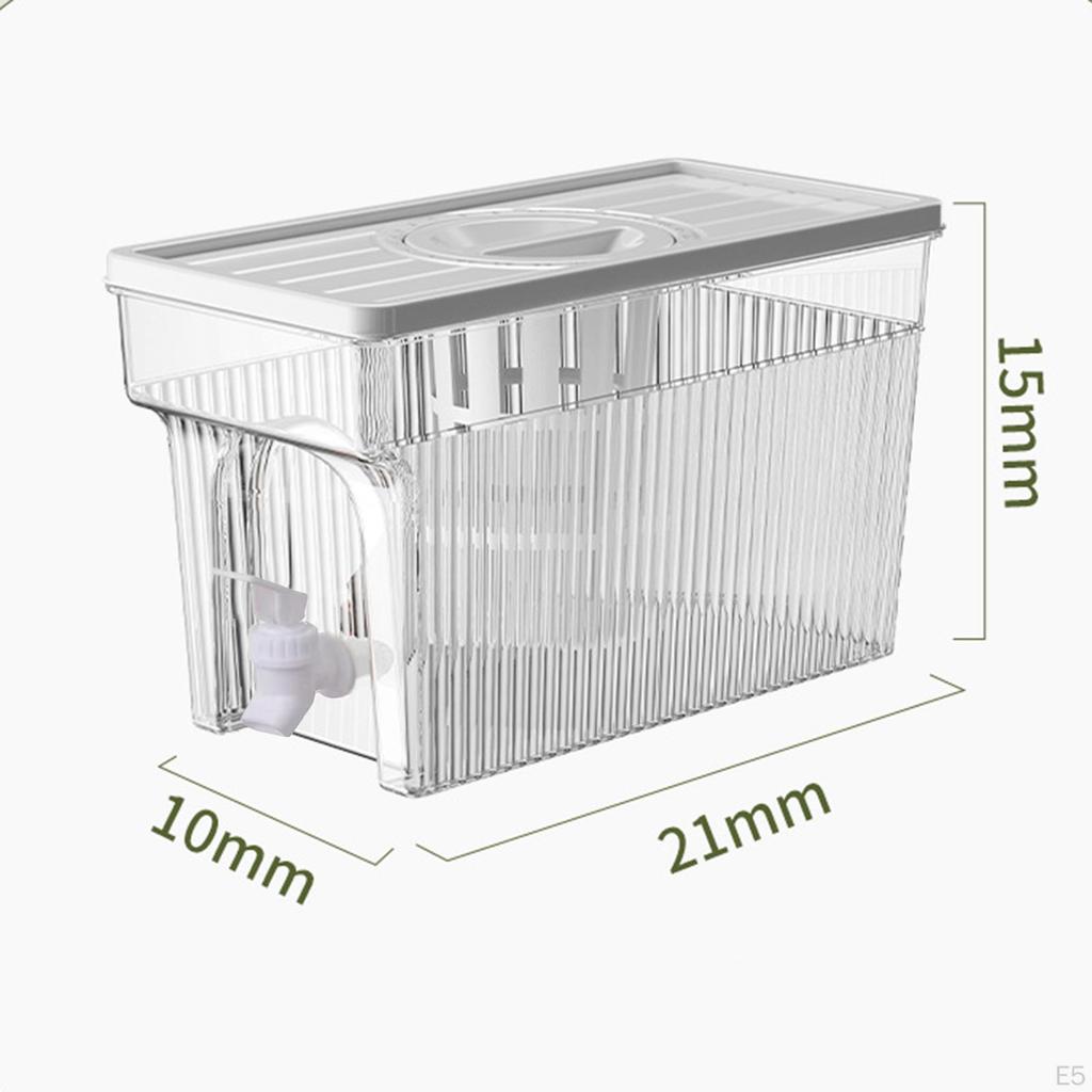 Beverage Dispenser Water Pitcher Storage Iced Juice Lemonade Kettle Portable Jug Drink