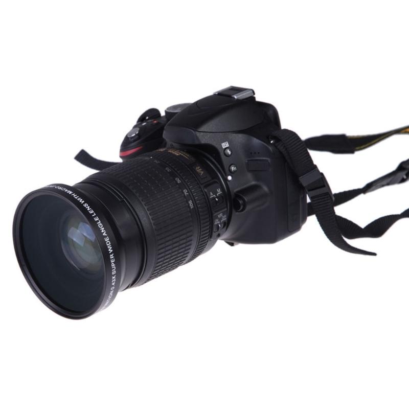 High Definition Wide-angle Macro Lens 67mm 0.43X Optical Glass Ultra Wide Angle Fisheye Lens for Macro Shooting