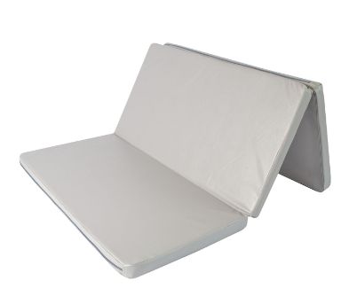 gymnastic mat Gamma 150x100x8 trzyczęściowy - gray