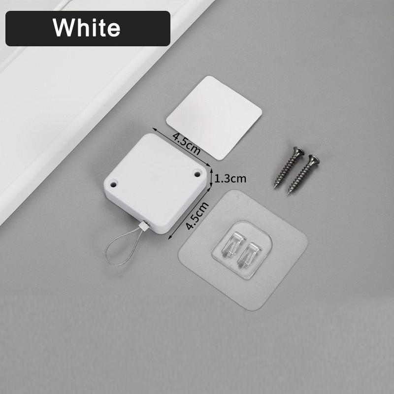 1Pcs Black Punch Free Automatic Sensor Door Closer Automatic Shutdown Device Non Punching Telescopic Sliding Door Device