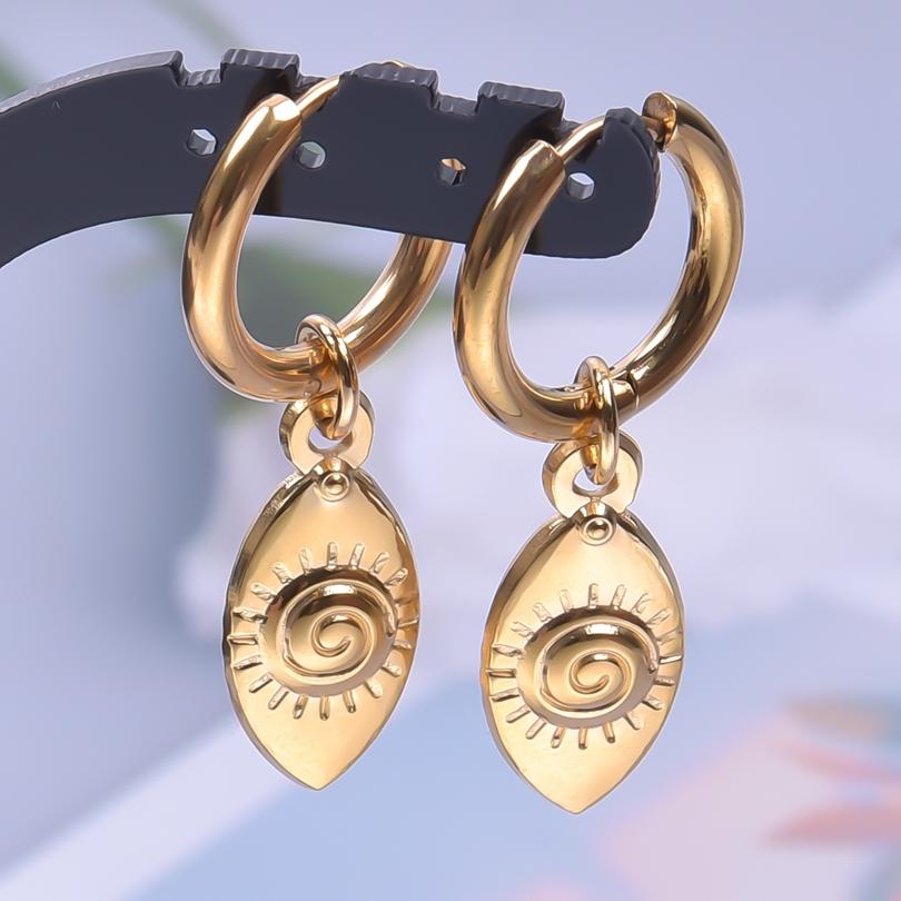 The Sword Earrings For Women/Men Accessories Vintage Jewelry Stainless Steel Hoop Ear Piercing Sabre Charm Goth Pendientes Gifts