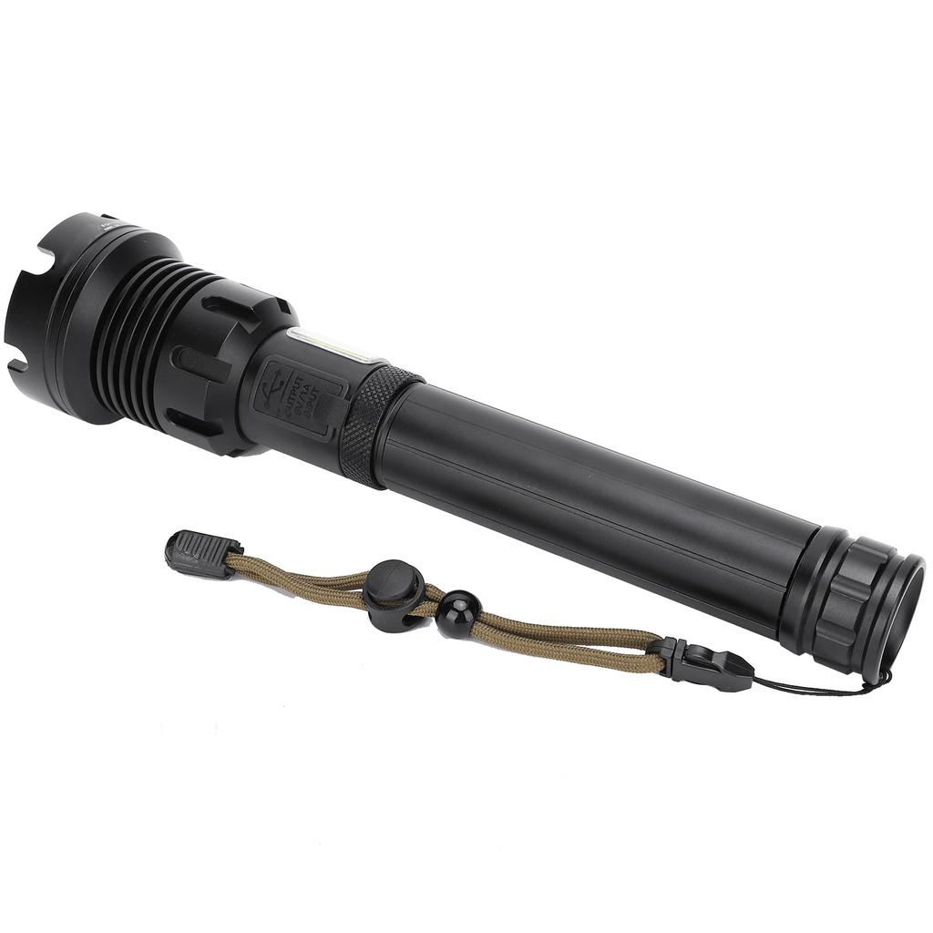 XHP90 COB Powerful Aluminum Alloy Flashlight USB Charging Electric Torch for Camping Hiking