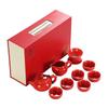 Yi Ceng Red Ceramic Xishi Kung Fu Tea Set (10-Piece)