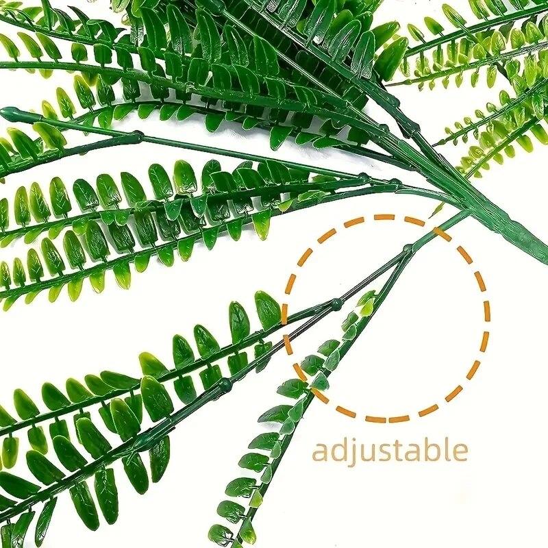 2PCS Artificial Persian Fern Leaf Bundle Nordic-Style Green Plant Decor Home Decor Scenery Accent Grass