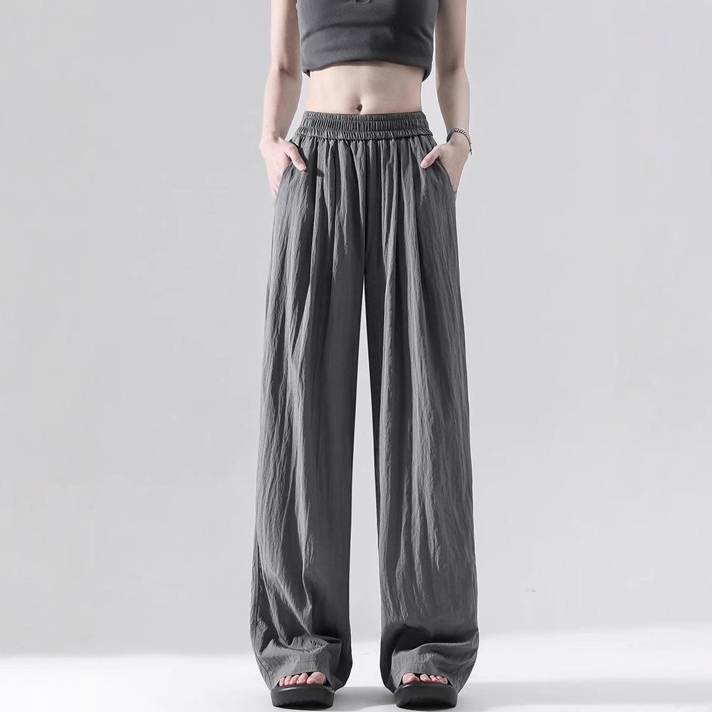 Drapey Wide Leg High Waist Summer Pants for Women - Slimming and Floor-Length, Yamamoto Style 2025