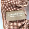 Excellent HERMES Shush Claudia Plan Air Serie Metal with Leather cotton Women Used