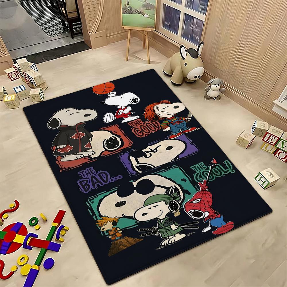 Snoopy Patriotic Parade Theme Rug Durable Stainresistant Easyclean Carpet For Kids Bedroom Play Area Home Party Decor Christmas Gift