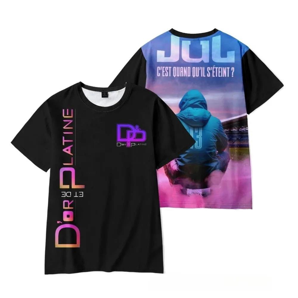 Summer Kids Clothes Adults Hip Hop Trend Short Sleeve Tees Tops Oversized Streetwear Popular Rapper JuL New Album 3D PT-Shirts