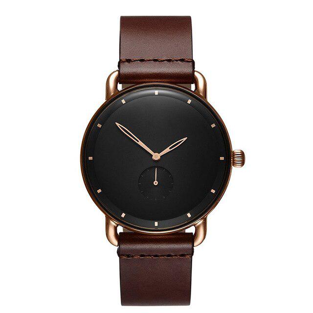 

Новые кожаные часы, высококачественные роскошные кварцевые часы, кожаные деловые наручные часы