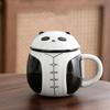 Panda Style Tea Infuser Ceramic Cup with Lid and Filter