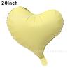 20 Inch Matte Crooked Heart Aluminum Film Balloon Candy Color Curved Love Helium Balloon Party Decoration