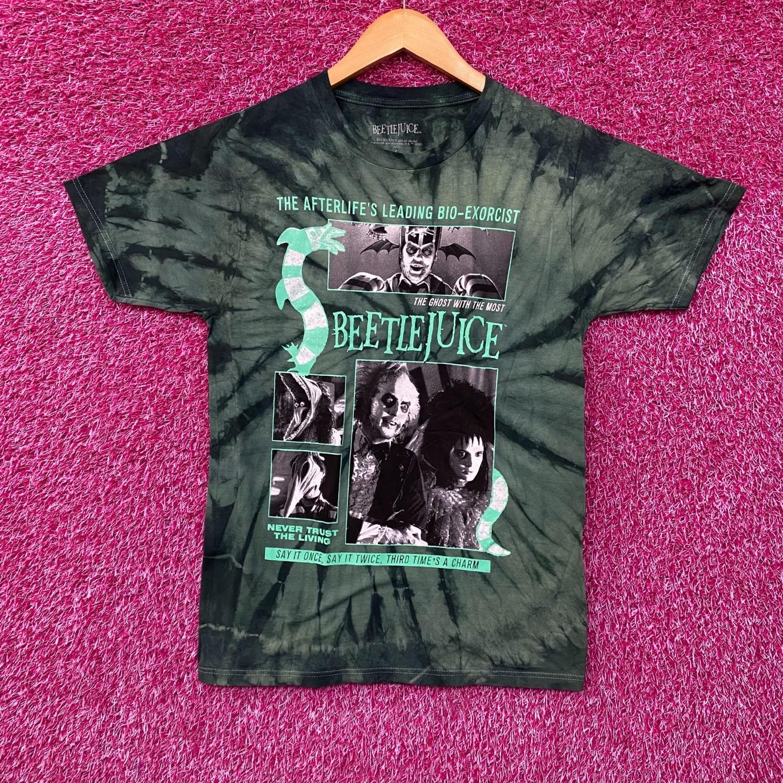 Beetlejuice and Lydia Green Tie Dye T-Shirt S