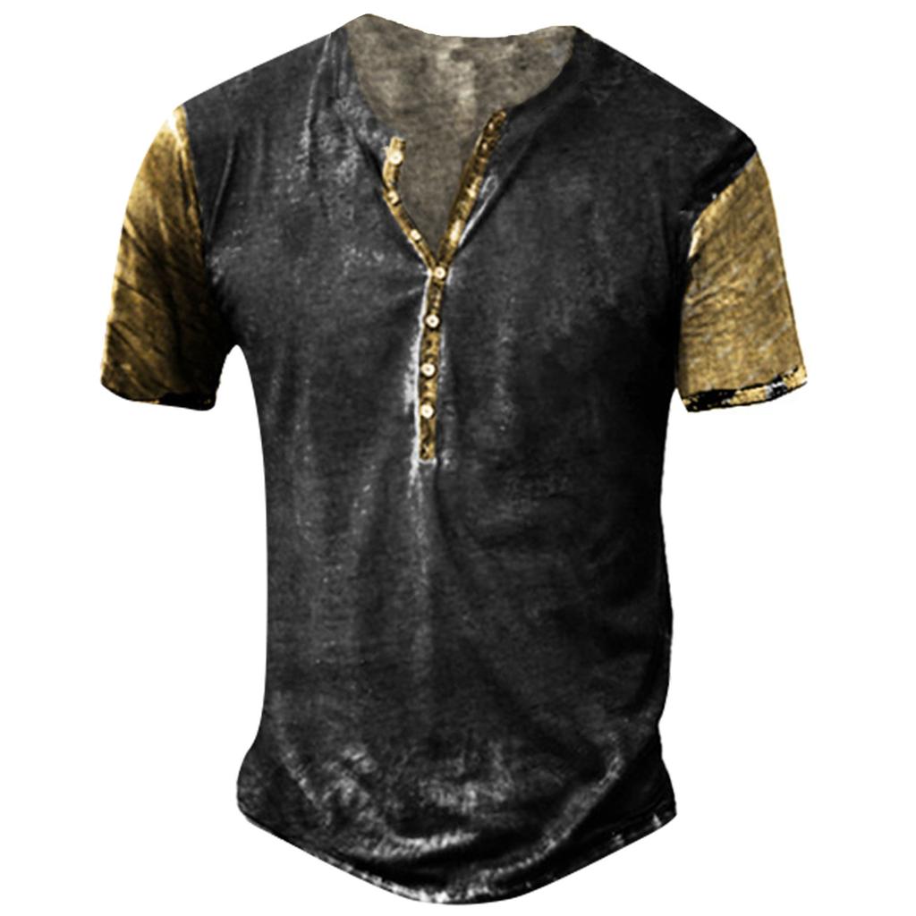 Tricou cu mânecă scurtă pentru bărbați, cu grafic și brodat de modă, primăvară și vară, cu mânecă scurtă imprimat