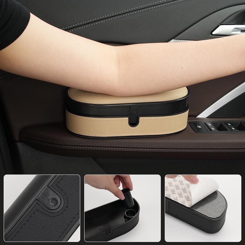 Car Decal Door Armrest Elbow Rest Storage Box Elbow Support Pad For Lada Niva Vesta Samara Kalina Priora Xray Granta SS11
