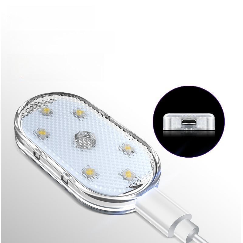 1Pc Car Ambient Light Touch Light Interior Light Car USB Touch Sensing Reading Box LED Retrofit Light