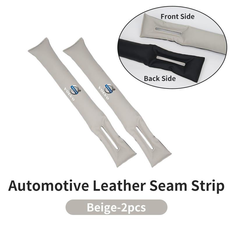 Automotive Two-tone Leather Seam Strip Leak-Proof Auto Seat Gap Plug For Volvo XC60 S60 V40 V50 V60 XC40 V70 C30 S40 XV40 S70