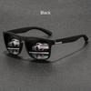 Vintage Square Frame Fashion Glasses for Men & Women Lightweight Durable Plastic Eyewear for Driving, Classic Retro Style with Full-Rim Frame