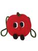 Apple Knitted Mini Crossbody Bag With Drawstring Closure For Kids And Teens