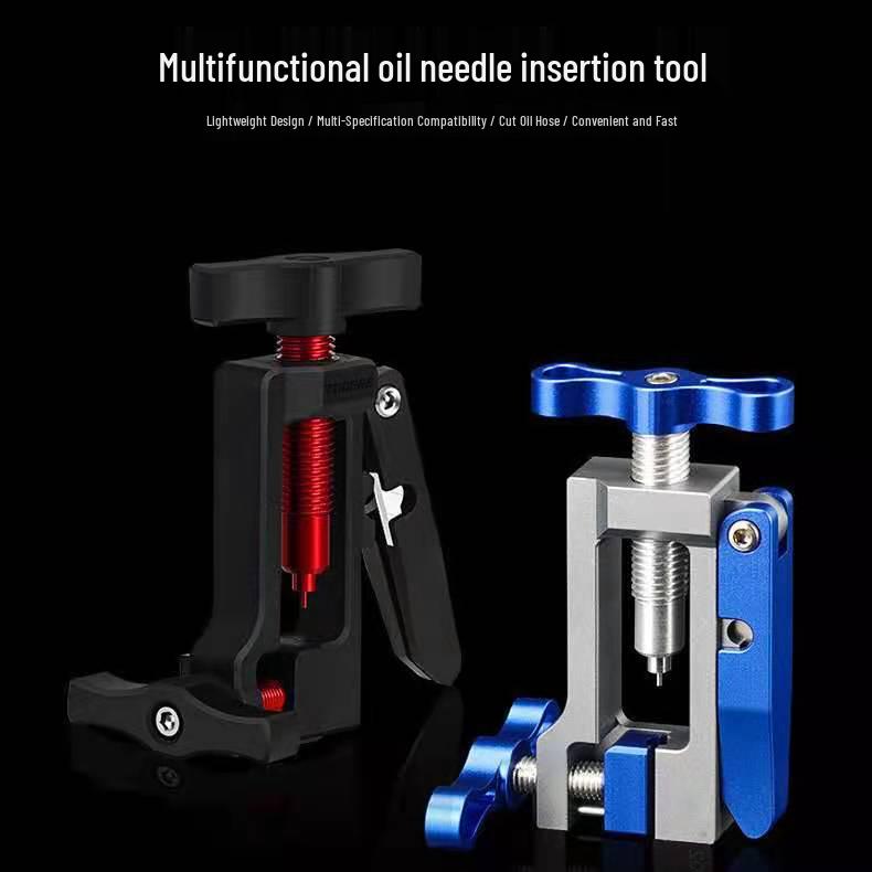 Bicycle Brake Oil Needle Installation Tool and Tube Cutter