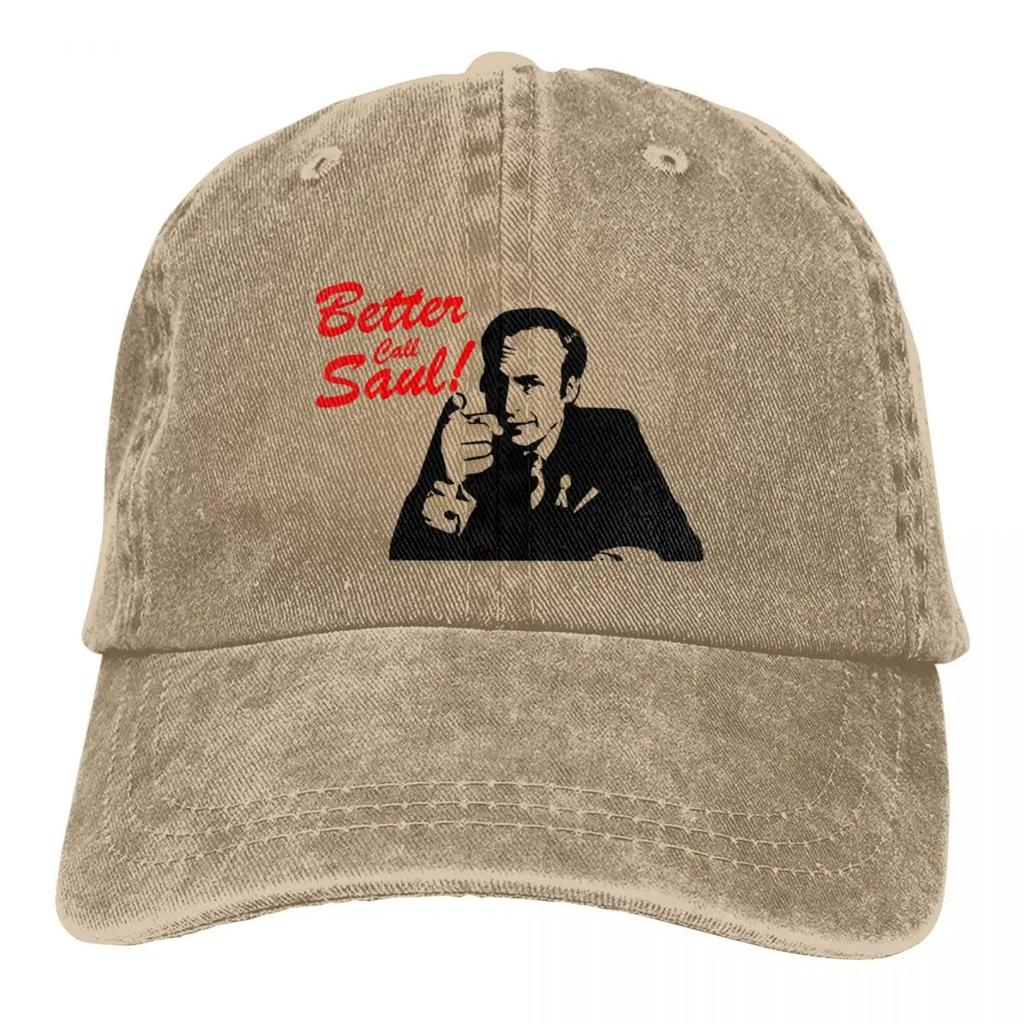 Better Call Saul Goodman Rolig Advokat Basebollkeps Saker Vintage Sliten Tvättad Huvudbonad Herr Dam Utomhus