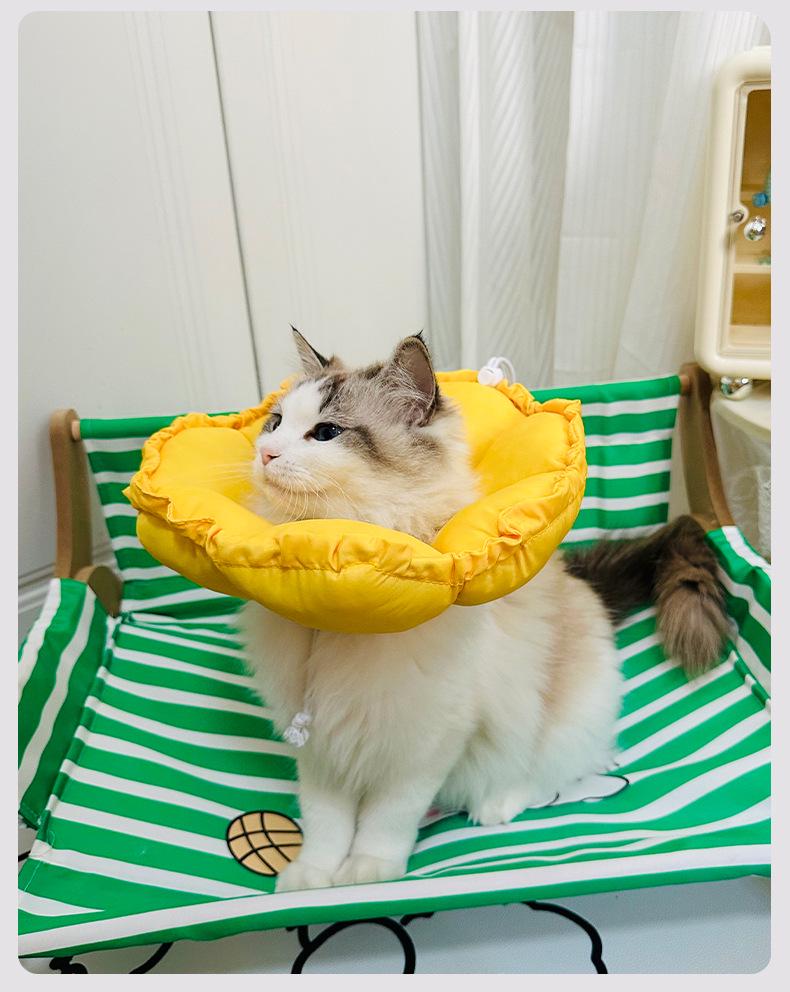 Waterproof Soft Elizabethan Cat & Kitten Collar: Anti-Lick Anti-Bite Neck Cone for Sterilization & Small Dog Protection.