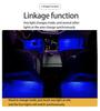For Skoda Rapid 2013~2020 Car Footwell Lights Touch LED Light Trim Kit Ambient Atmosphere Neon Lights Bulbs Interior Accessories