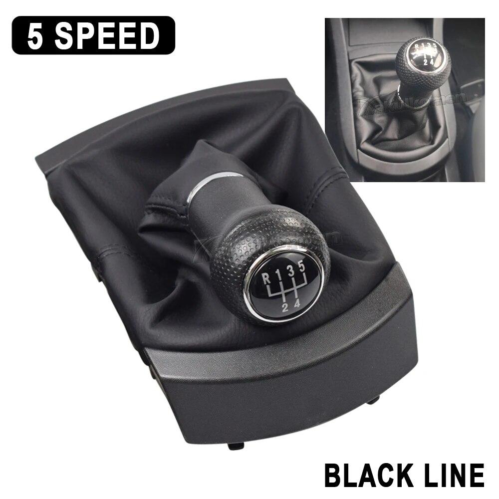 Car Gear Shift Knob Manual 5 Speed Lever Stick Gaiter Boot Dust Cover Collar For SEAT Ibiza 2002 2003 2004 2005 2006 2007 2008