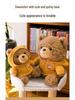 Cute Soft Sweater Bear Plush Toy - Children's Cozy Sleeping Pillow & Cuddly Doll
