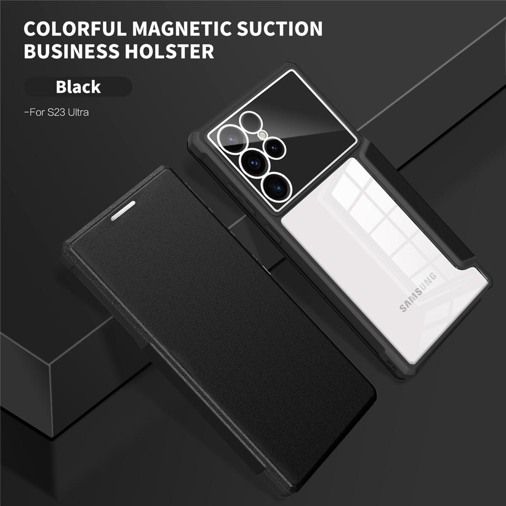 

Кожаный чехол-держатель для магнитной карты для Samsung Galaxy S23 S22 S21 Ultra Note 20 A73 A53 A33 A52S 5G, защитный чехол для камеры For Galaxy A73