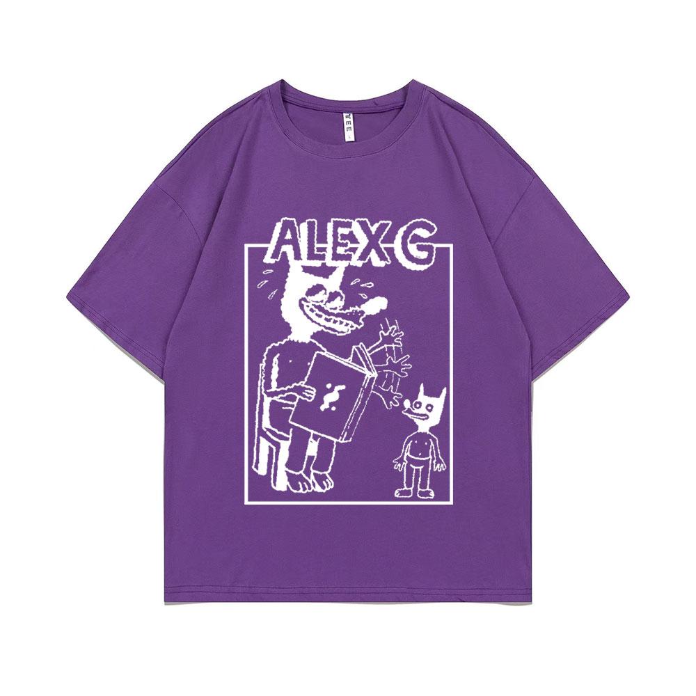 Funny Sandy Alex G Storytelling Logo Graphic Print Tshirt Summer Men Women Causal Pure Cotton T-shirt Male Fashion Vintage Tees