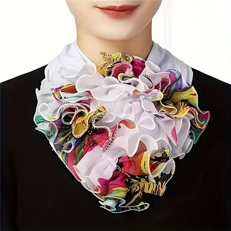 Fashion Multi-color Collar Leggings Elegant Chiffon Fake Collar Scarf Casual Decorative Collar Cover