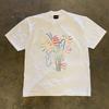 Pure Cotton Double Thread Loose Fit Short Sleeve Tshirt For Unisex And Unisex Breathable Comfortable American Retro Style Tshirt