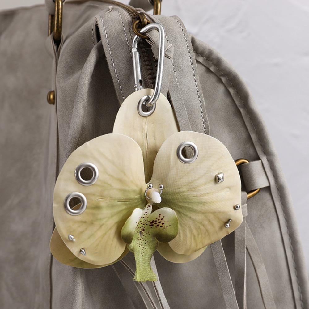 Fashion Simulation Flower Keychain Backpack Decoration Gifts Flower Bag Pendant Colorful Simulation Flower Keyring