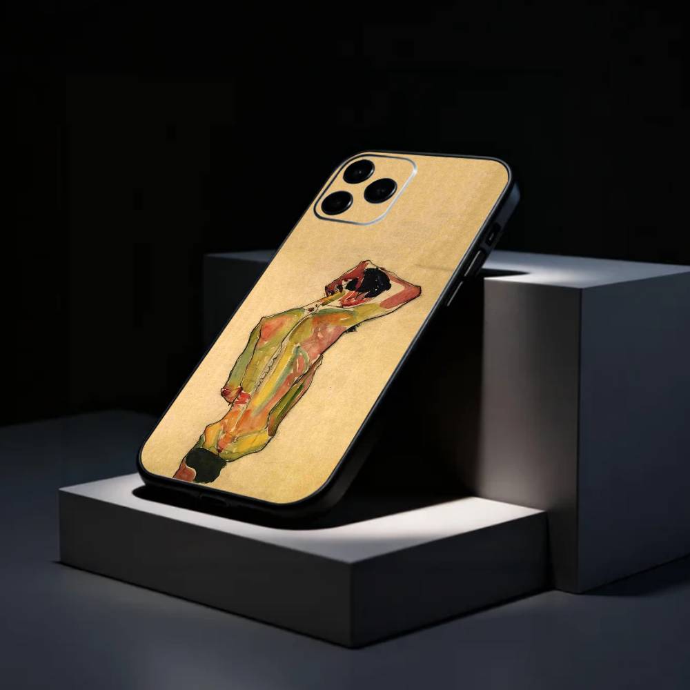 painter E-Egon S-Schiele Phone Case Silicone Soft For IPhone 17 16 15 14 13 12 11 X XR Plus Pro Max Plus