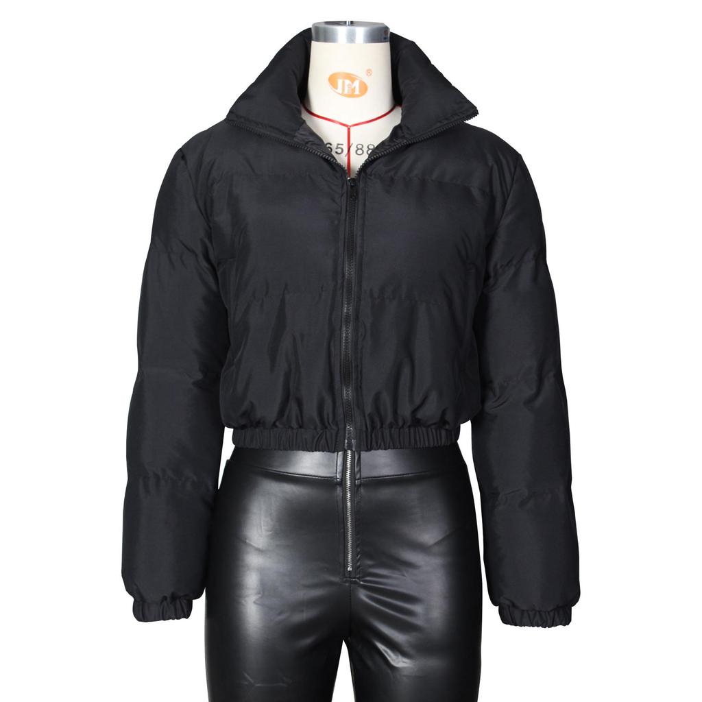 Women's Autumn-Winter Short Cotton Jacket - European American Style Outerwear