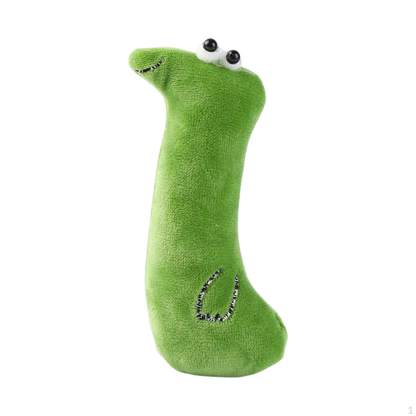 Cute Cat Catnip Toy Stuffed Animals Plush Pillow Kitten Gift Training Supply Chewing Green Snake 12cm