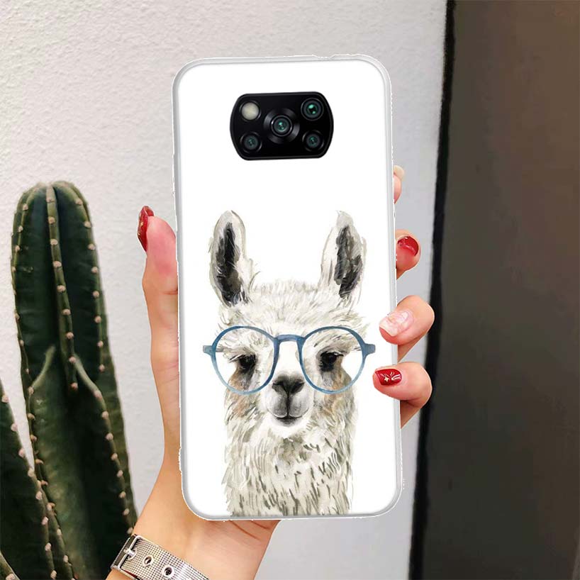 Lama Llama Alpakas Für Xiaomi Poco X6 X3 Nfc X5 X4 F6 F5 Pro Handyhülle X7 F4 Gt F3 F2 F1 M5S M4 M3 5G Fundas Coque