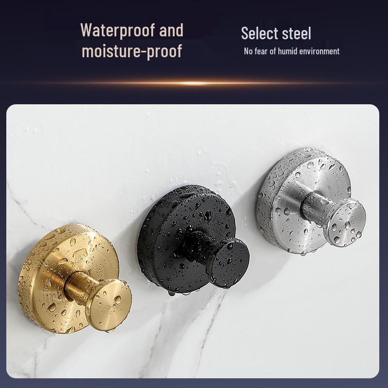 Traceless Stainless Steel Vacuum Suction Cup Hook for Kitchen & Bathroom
