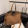 Casual Retro Tote Bag Single-shoulder Crossbody Bag for Female Students Commuting Bag for Work