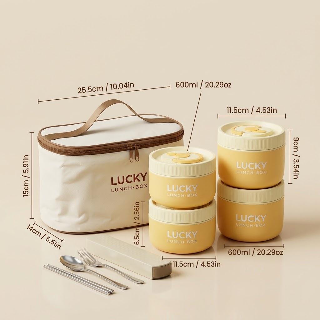 304 Stainless Steel Thermal Lunch Box Microwave Bento Box Portable Insulated Food Storage Containers For Kids Students School