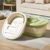 Faltbare tragbare Fußbadewanne Kunststoff Platzsparendes Design Benötigt für Schlafzimmergebrauch Badezimmerzubehör Faltbare Badewanne für Erwachsene