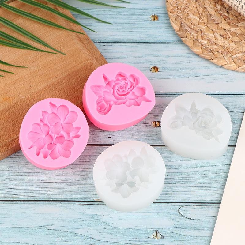 1Pc Flower Shape Silicone Mold Gardenia Plumeria Rubra Molds Diy Baking Tool
