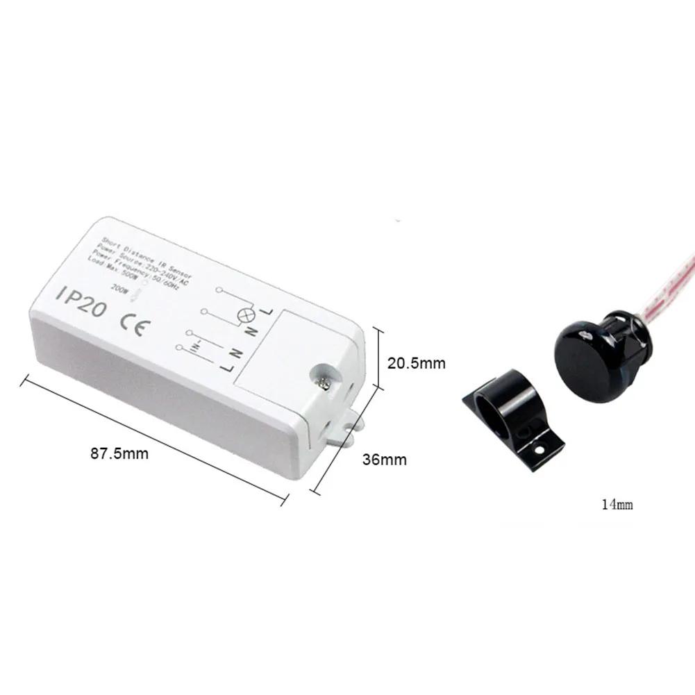 200W/500W Dual Touch Sensor Proximity Switch 220V5A 50Hz Double-door Induction Switches, Double-handed Sweep Induction Switch