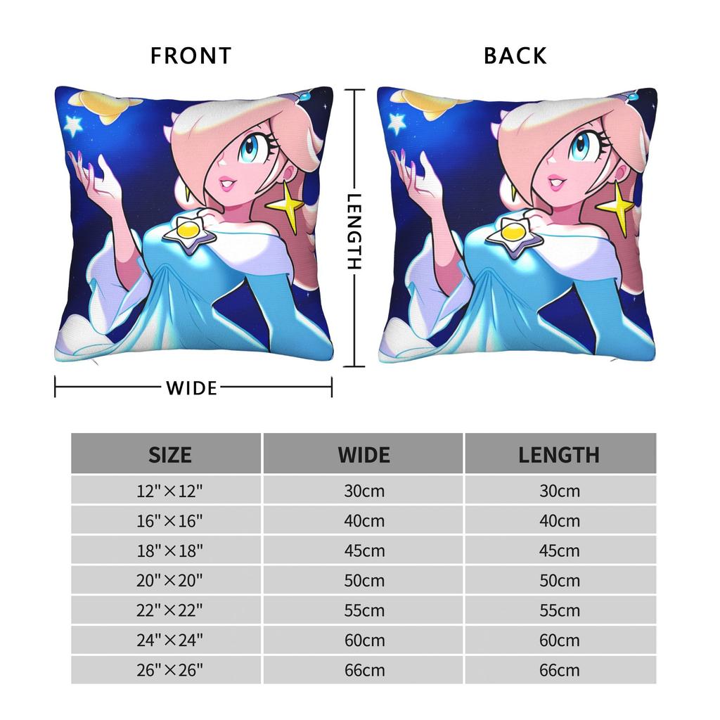 3D Princess Rosalinas Pillow Cover Soft Cushion Cover Fashion Pillow Case For Couch Sofa Bedroom