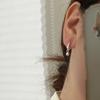 925 Silver Ball Hoop Earrings for Women Minimalist Classic Jewelry Dainty Accessories